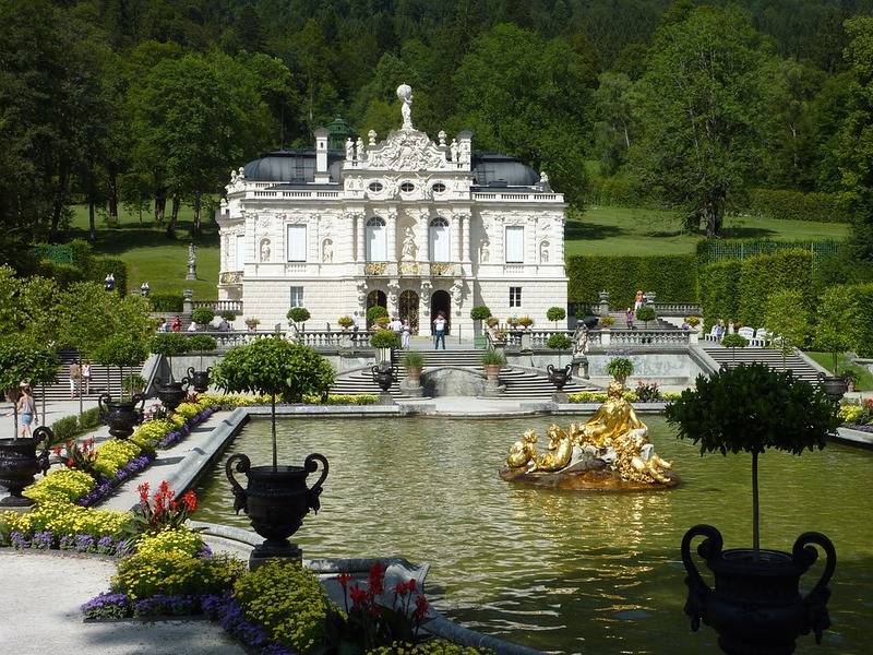 Castelo Linderhof na Alemanha.