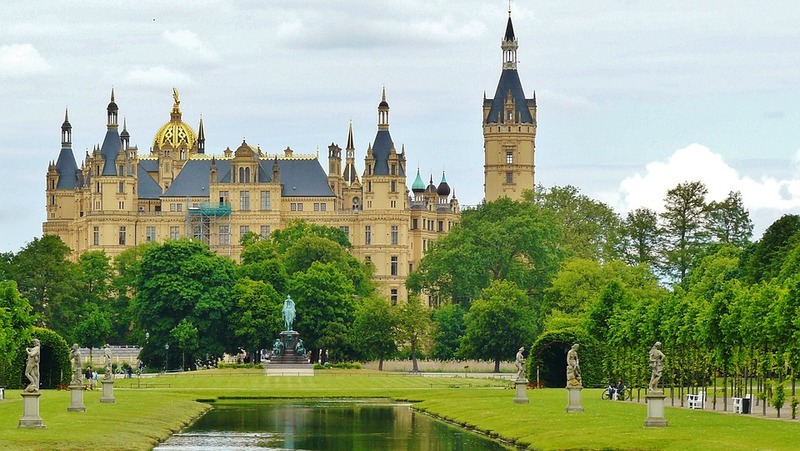 Castelo Schwerin na Alemanha.