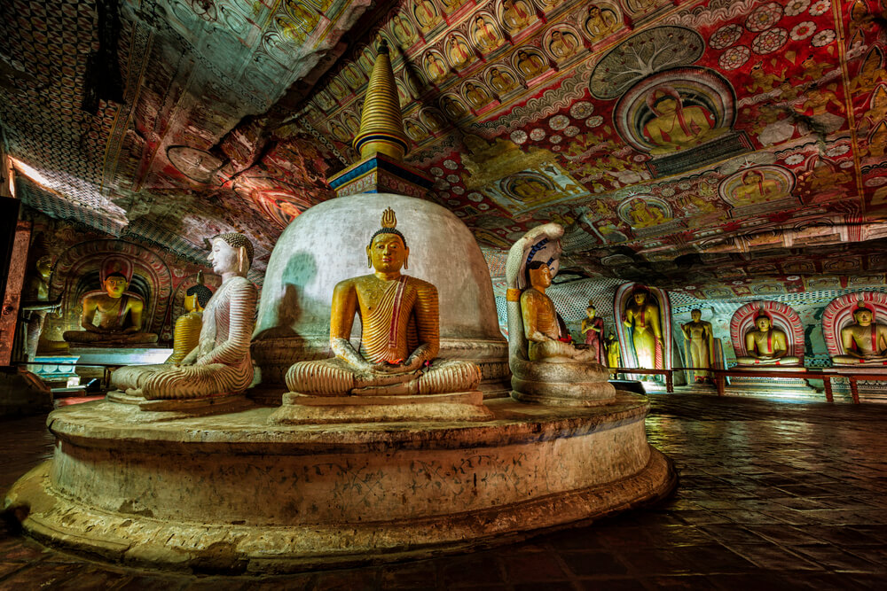 Templo da caverna em Dambulla